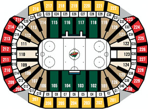 Xcel Center Hockey Seating Chart