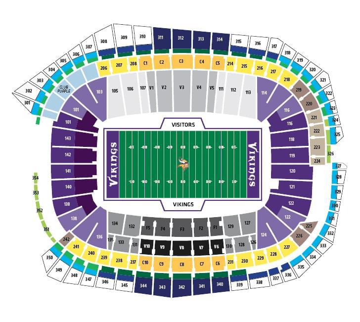 US Bank Stadium Seating Chart